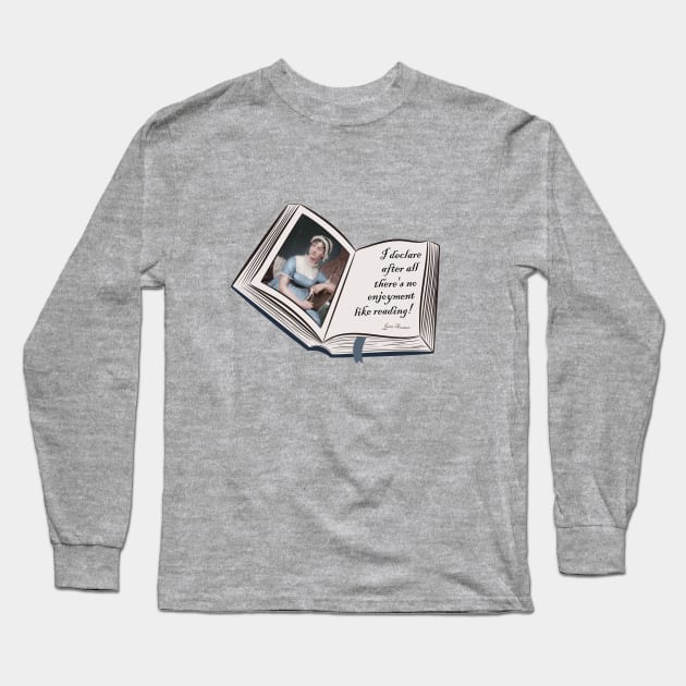 jane austen quote Long Sleeve T-Shirt by indiebookster